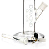 15" Straight Tube Bong w/ Single Chamber 8-Arm Tree Perc, by Diamond Glass - Bat Kountry