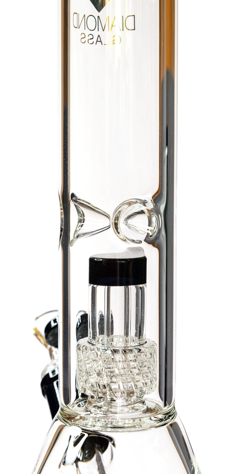 14" Beaker Bong w/ Matrix UFO Perc, by Diamond Glass - Bat Kountry