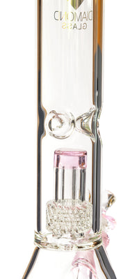 14" Beaker Bong w/ Matrix UFO Perc, by Diamond Glass - Bat Kountry