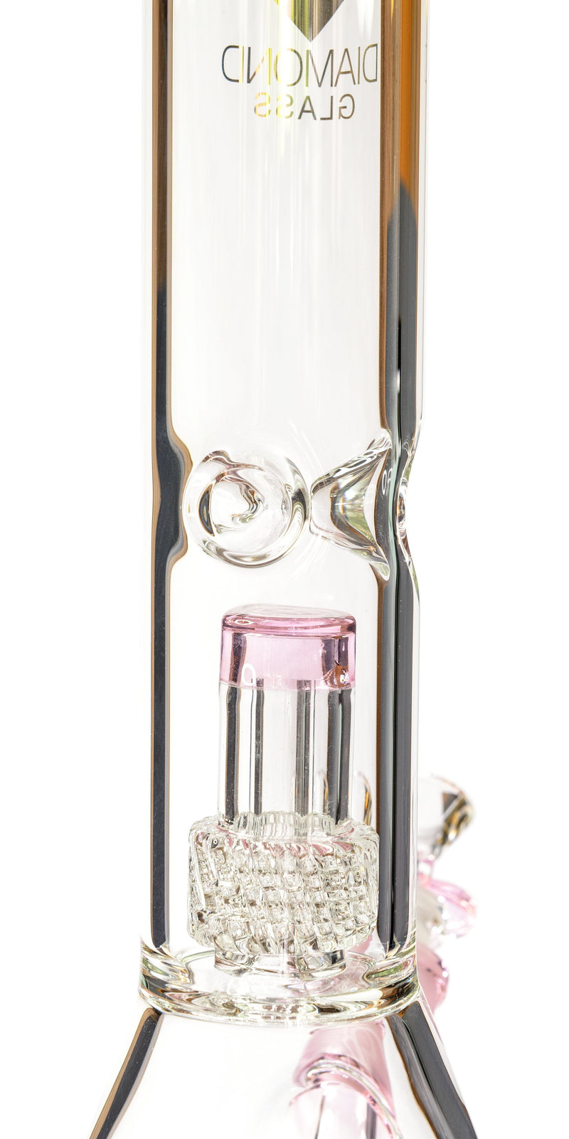 14" Beaker Bong w/ Matrix UFO Perc, by Diamond Glass - Bat Kountry