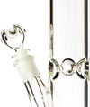 14" Straight Tube Bong w/ Ice Pinch, by Diamond Glass - Bat Kountry