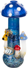 Heady Mushroom Premium Hand Pipe, by MK100 Glass