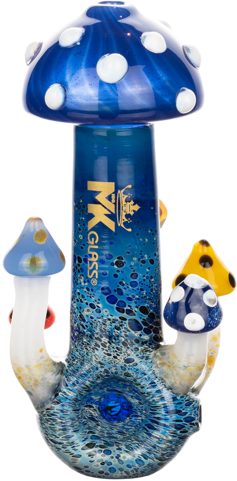 Heady Mushroom Premium Hand Pipe, by MK100 Glass