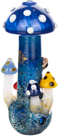 Heady Mushroom Premium Hand Pipe, by MK100 Glass