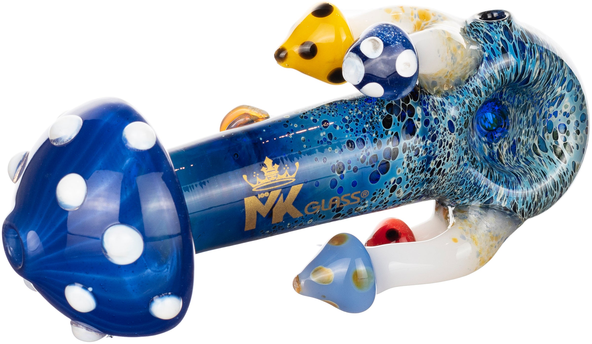 Heady Mushroom Premium Hand Pipe, by MK100 Glass