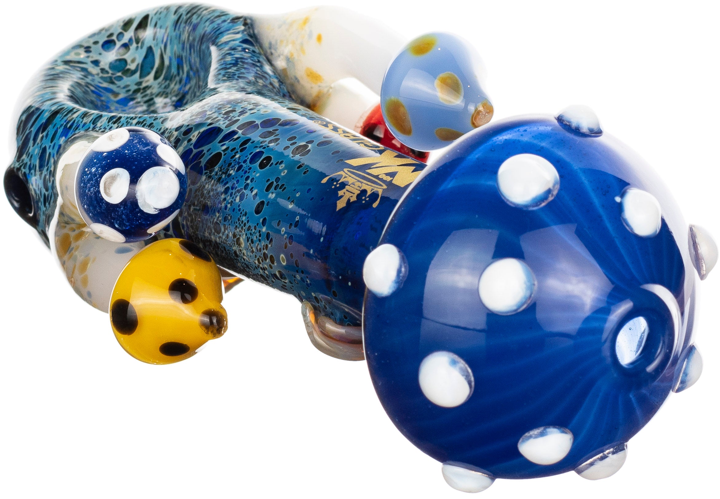 Heady Mushroom Premium Hand Pipe, by MK100 Glass