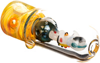 Astronaut Premium Hand Pipe, by MK100 Glass