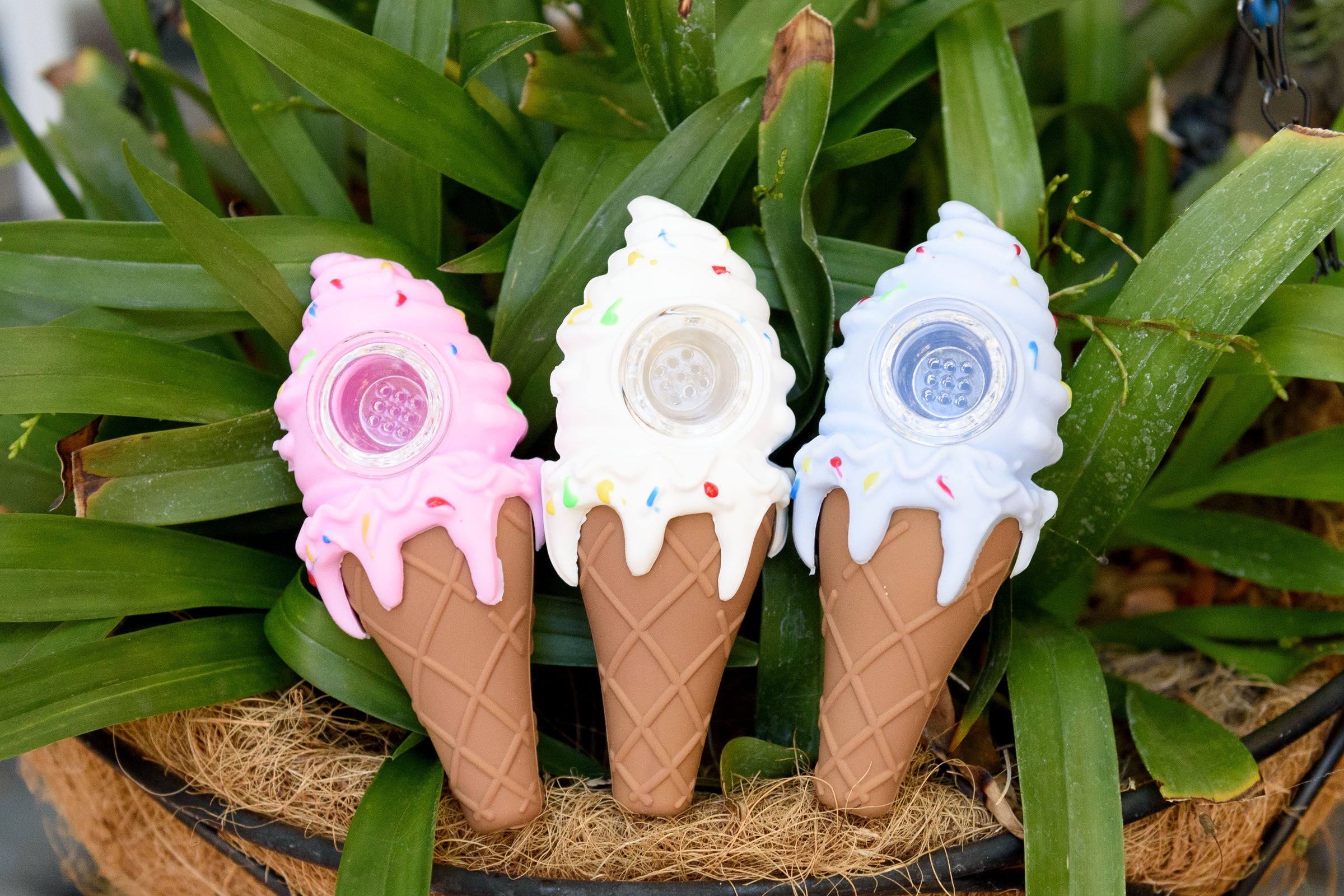 Ice Cream SiliCone Spoon Hand Pipe - Bat Kountry