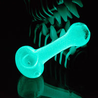 Glow in the Dark Spoon Hand Pipe - Bat Kountry