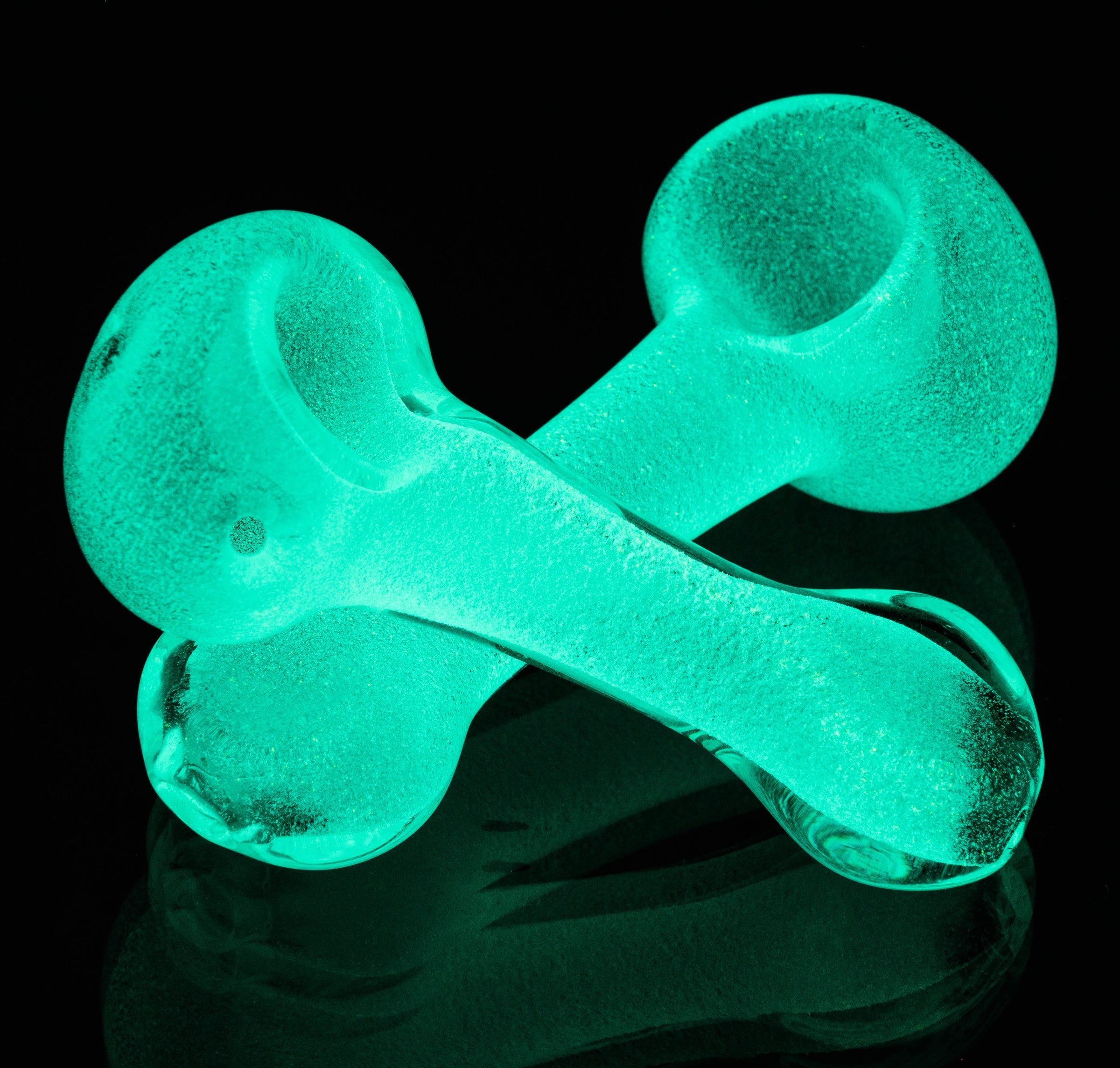 Glow in the Dark Spoon Hand Pipe - Bat Kountry