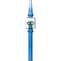 Magic Mushroom Dab Honey Straw, by MK100 Glass