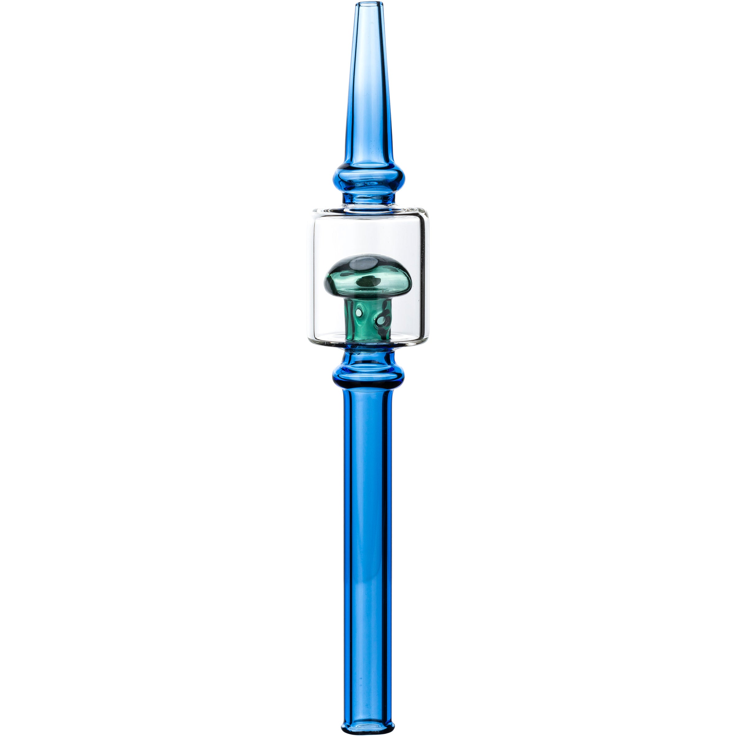 Magic Mushroom Dab Honey Straw, by MK100 Glass