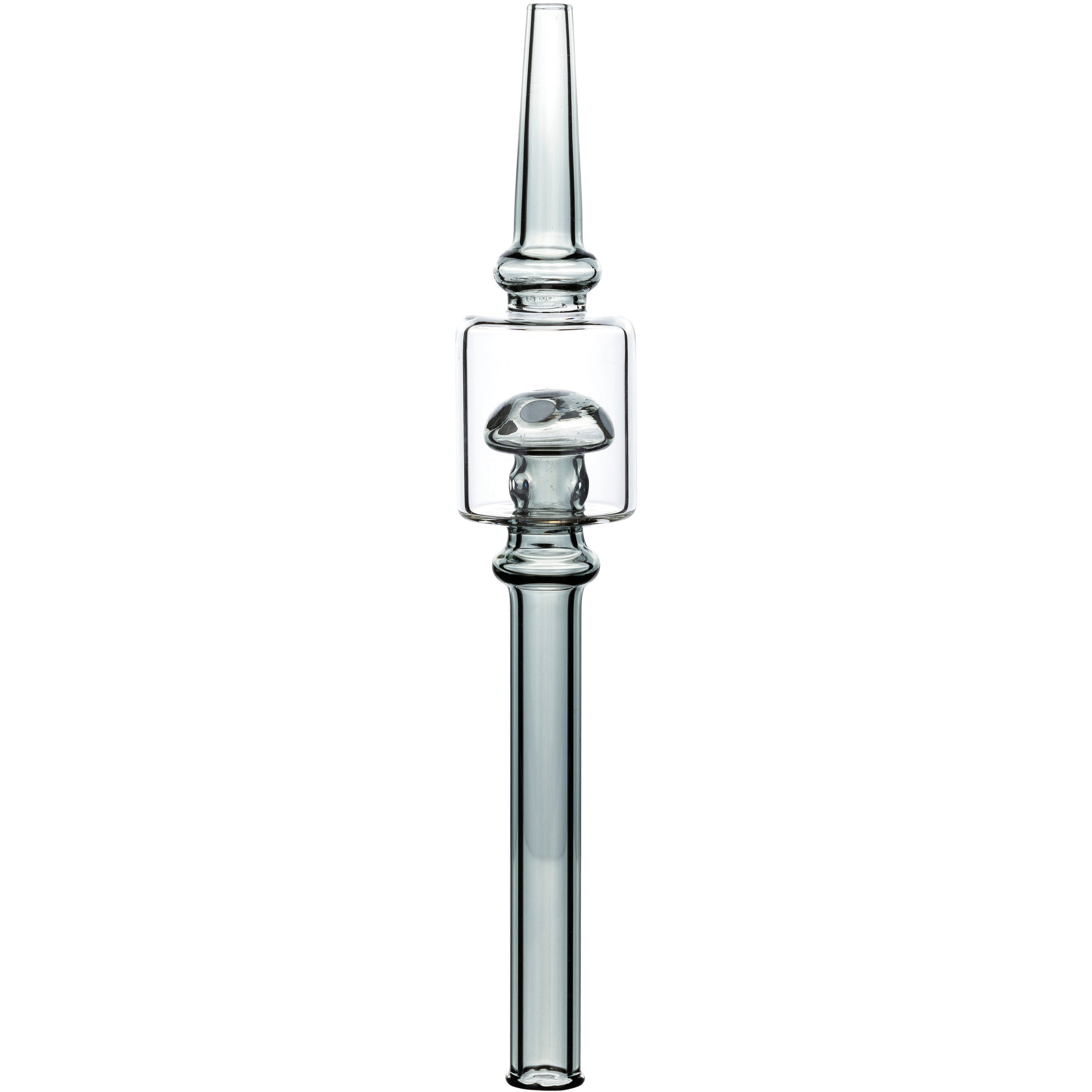Magic Mushroom Dab Honey Straw, by MK100 Glass