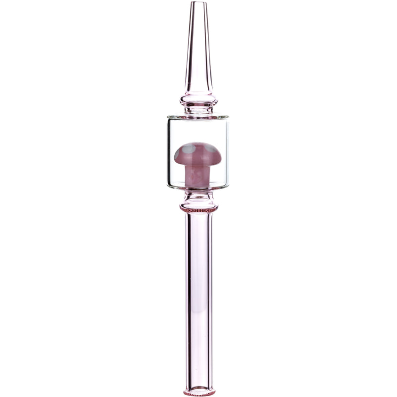 Magic Mushroom Dab Honey Straw, by MK100 Glass
