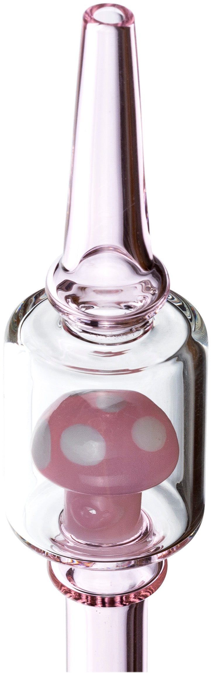 Magic Mushroom Dab Honey Straw, by MK100 Glass