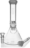 8" Beaker Bong w/ Ice Pinch, by Biohazard - Bat Kountry