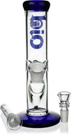 8" Straight Tube Bong w/ Ice Pinch, by Biohazard - Bat Kountry