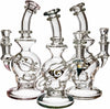8" Bubble Recycler Rig, by Diamond Glass (free banger included) - Bat Kountry