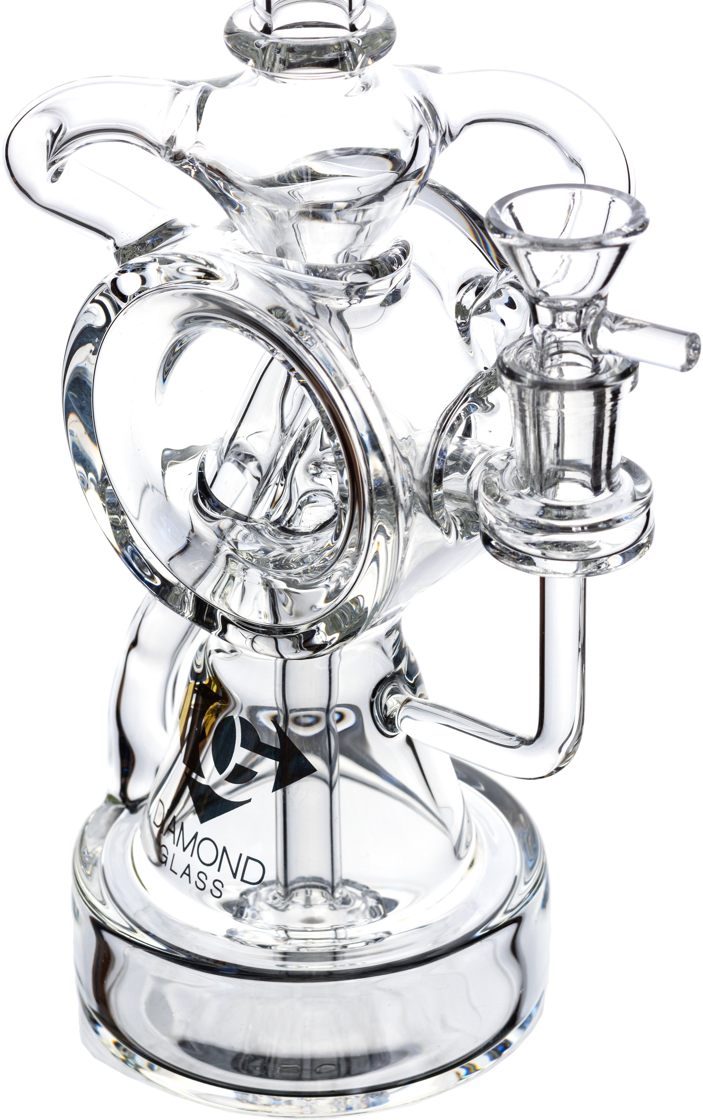 11" Ultimate Recycler Rig, by Diamond Glass (free banger included) - Bat Kountry