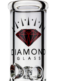 8" Showerhead Beaker Bong w/ ice pinch, by Diamond Glass - Bat Kountry