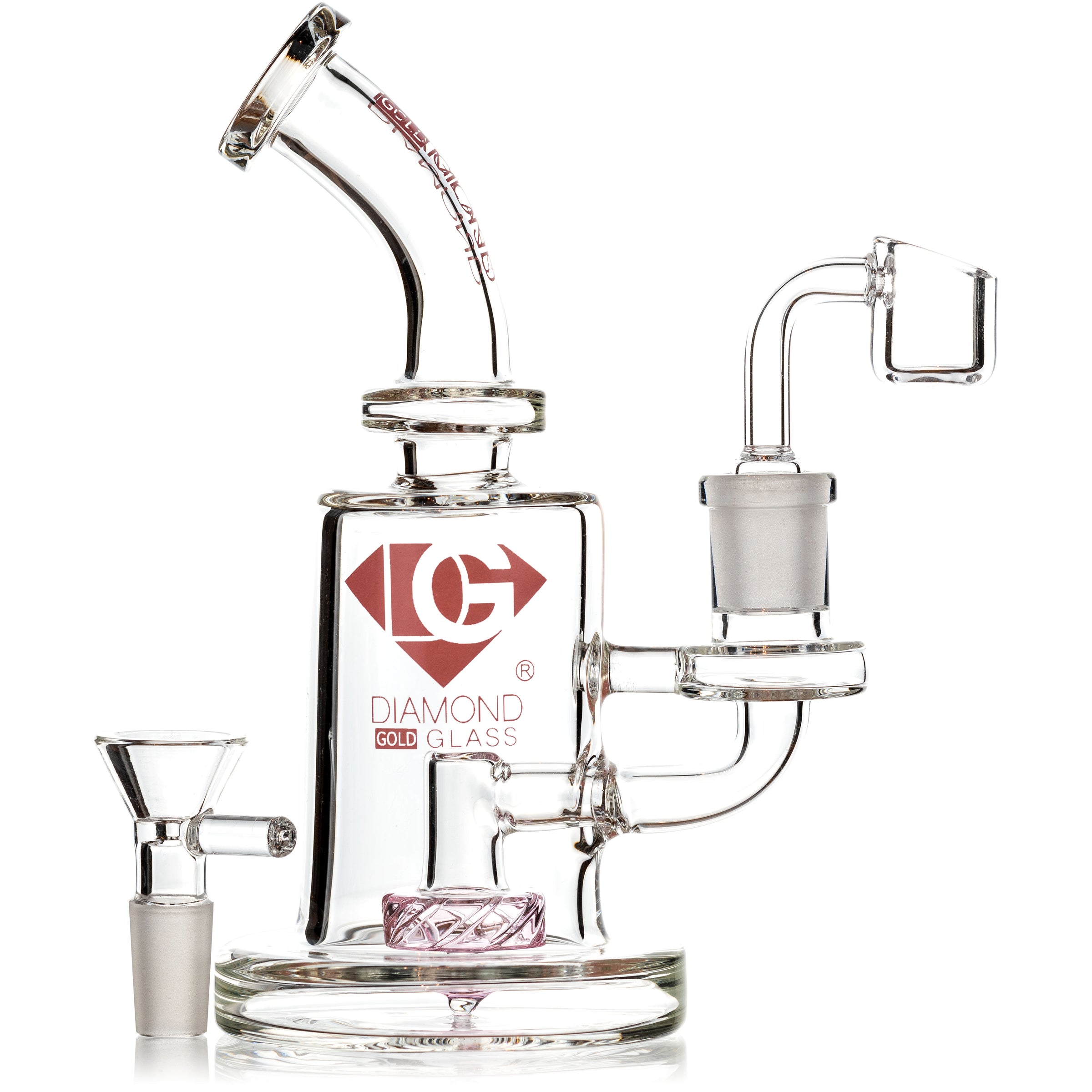 Mini Dab Rig, by Diamond Glass (free banger included) - Bat Kountry
