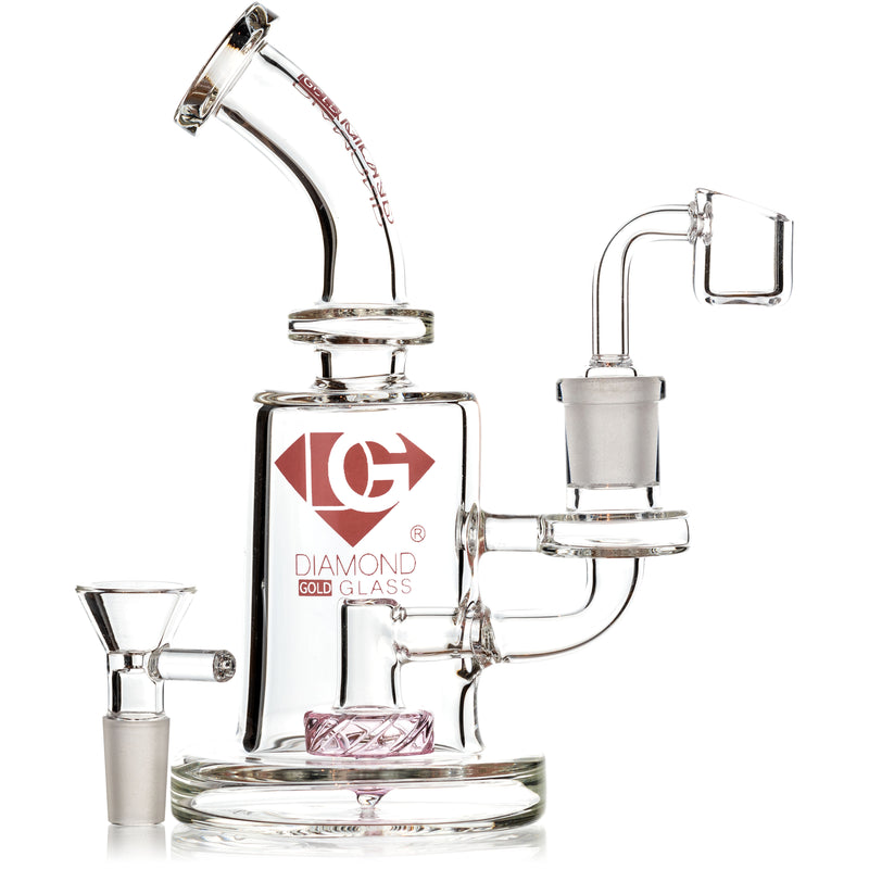Mini Dab Rig, by Diamond Glass (free banger included) - Bat Kountry