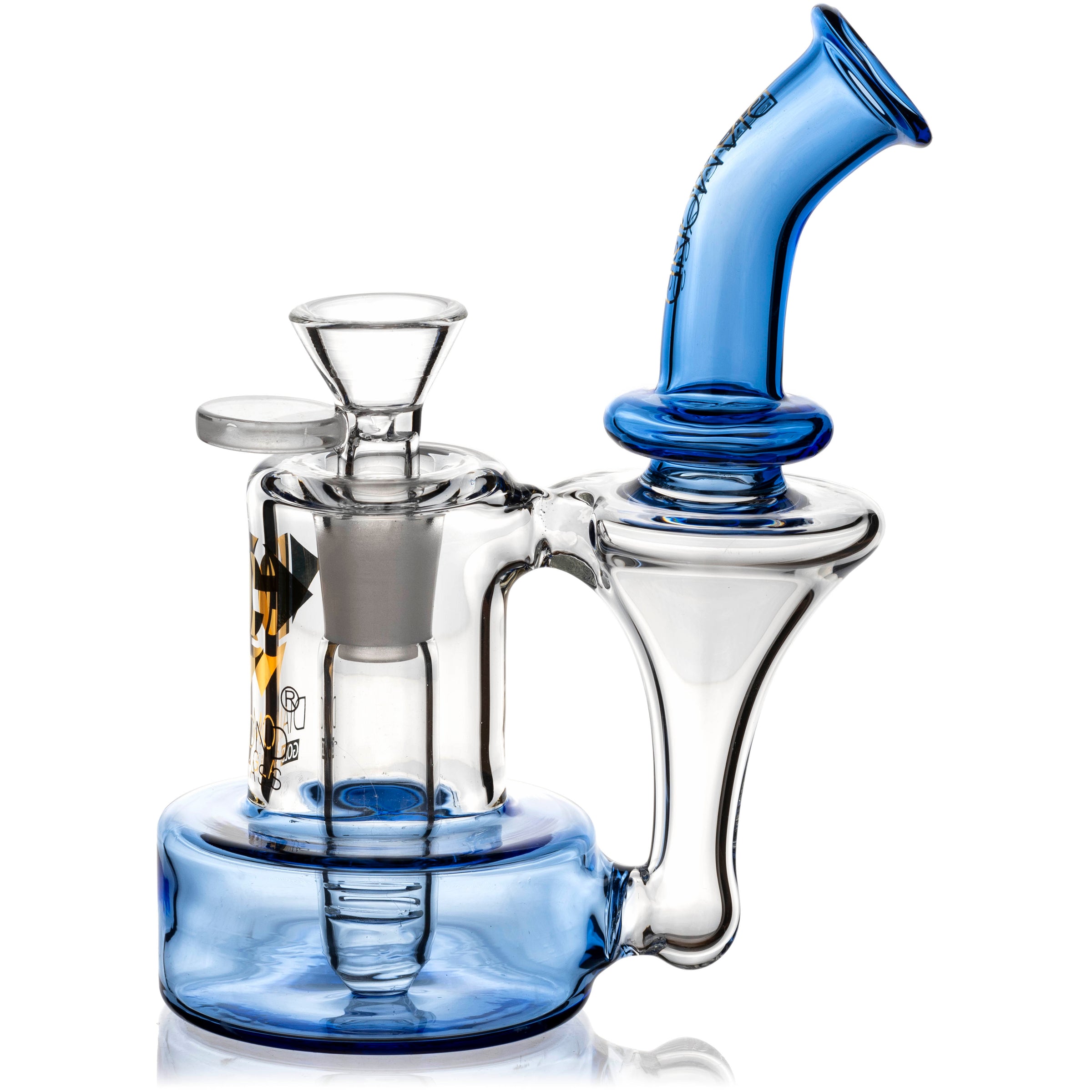 6" Mini Recycler Oil Rig, by Diamond Glass (free banger included)