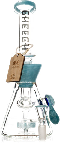 10" Drip Oil Rig, by Cheech Glass (free banger included)