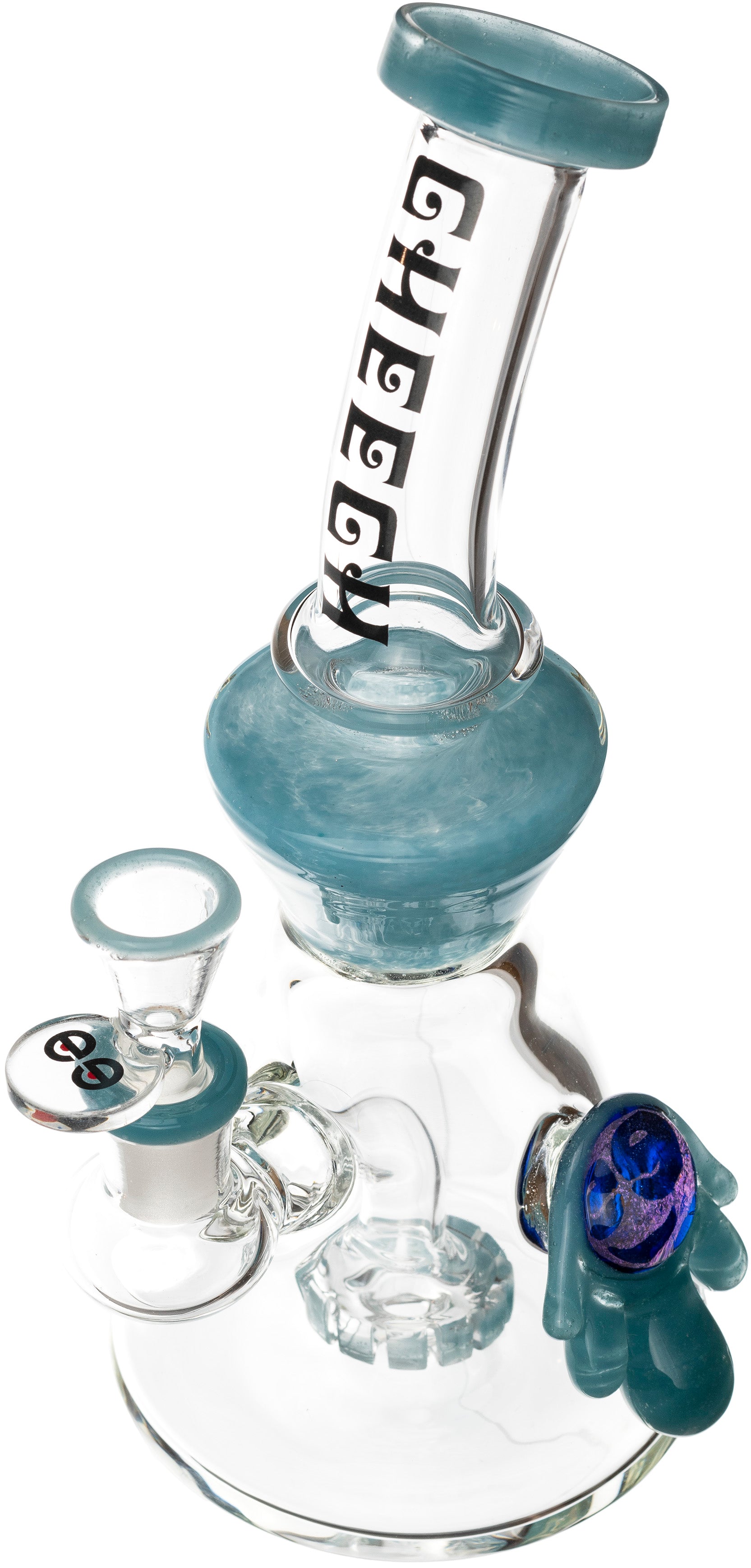 10" Drip Oil Rig, by Cheech Glass (free banger included)