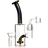 7" Metallic Showerhead Dab Rig, by Cheech Glass (free banger included)