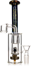 7" Metallic Showerhead Dab Rig, by Cheech Glass (free banger included)