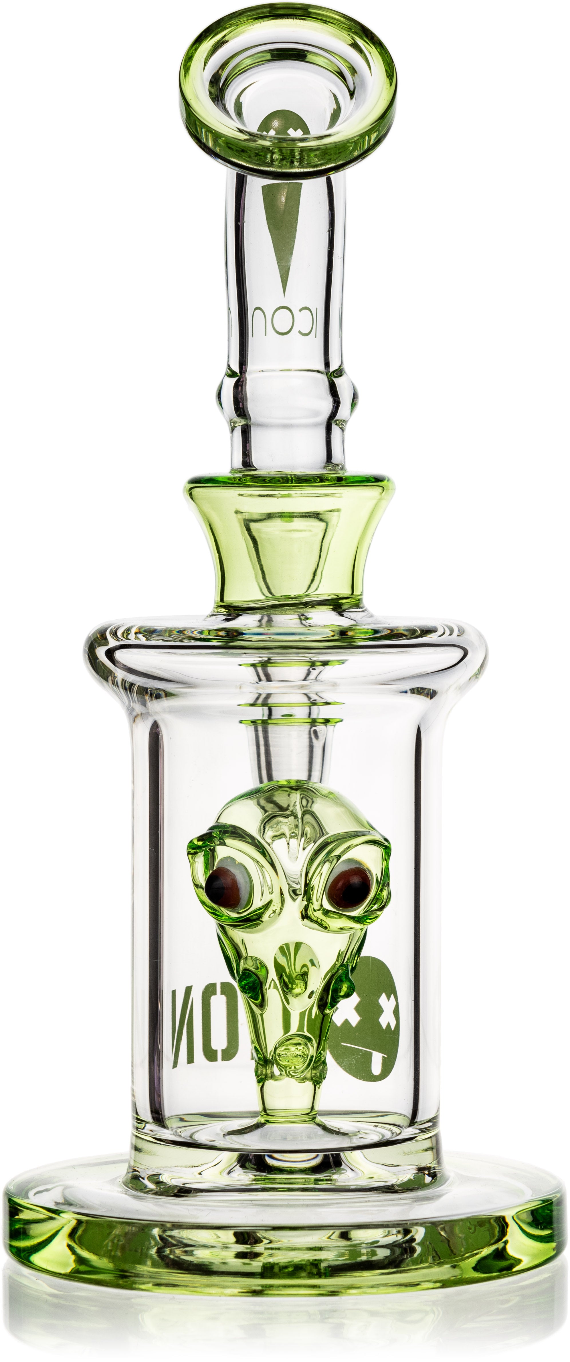 8" Alien Head Rig, by ICON Glass (free banger included) - Bat Kountry