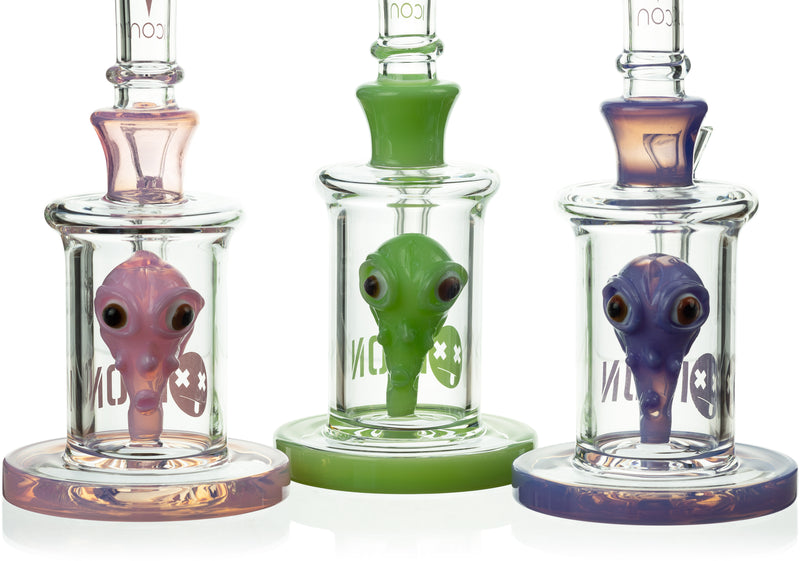 8" Alien Head Rig, by ICON Glass (free banger included) - Bat Kountry
