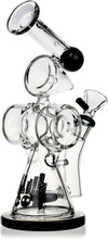 9" Twin Cylinder Rig, by ICON Glass - Bat Kountry