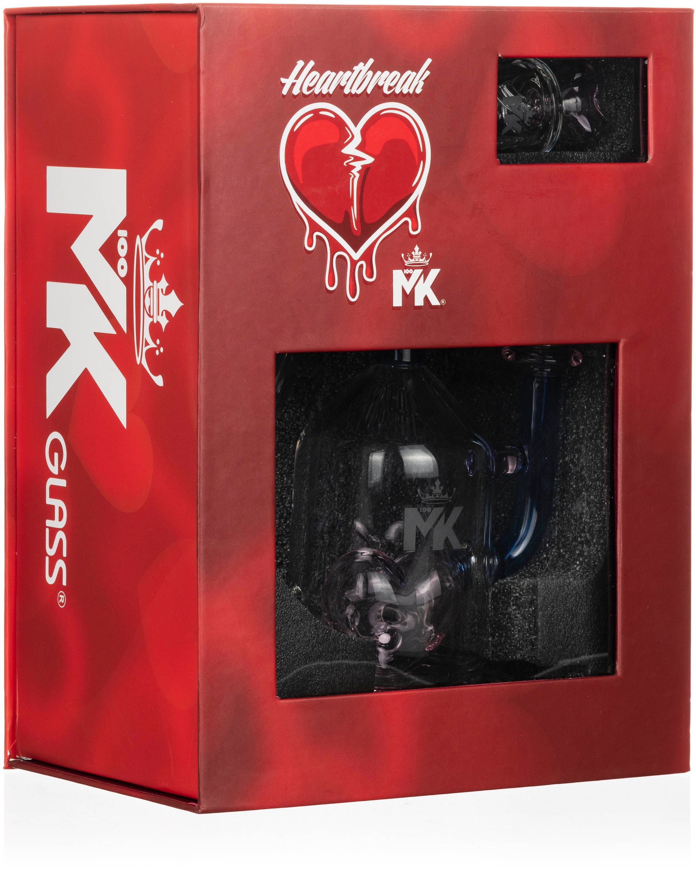 8" HeartBreak Kit, by MK100 Glass (free banger included)
