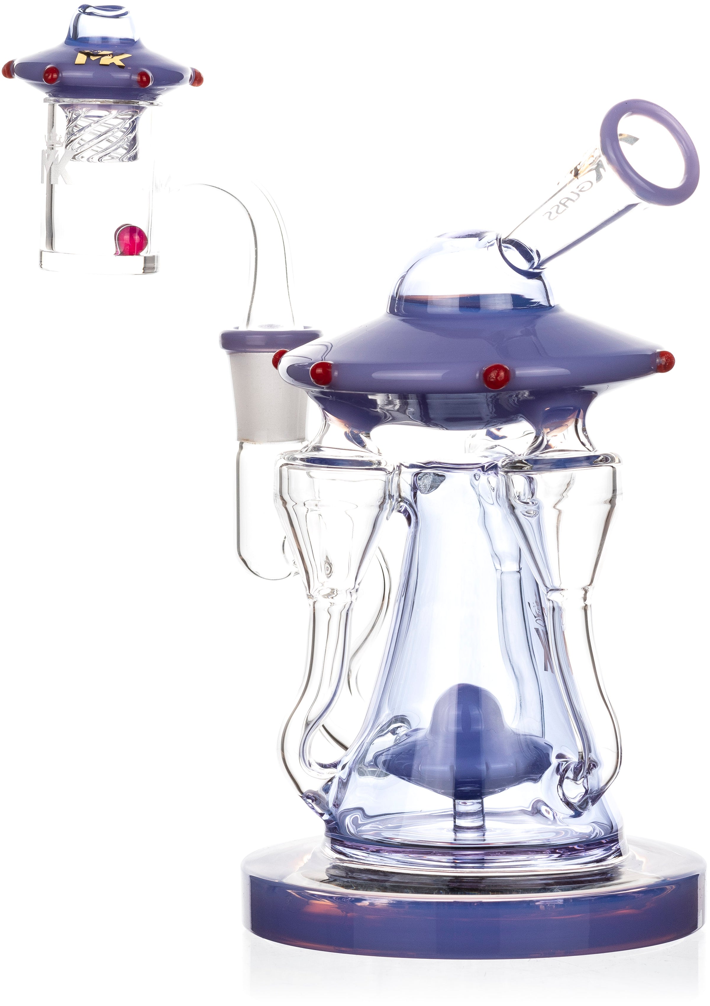 8" UFO Premium Dab Kit, by MK100 Glass (free banger included)