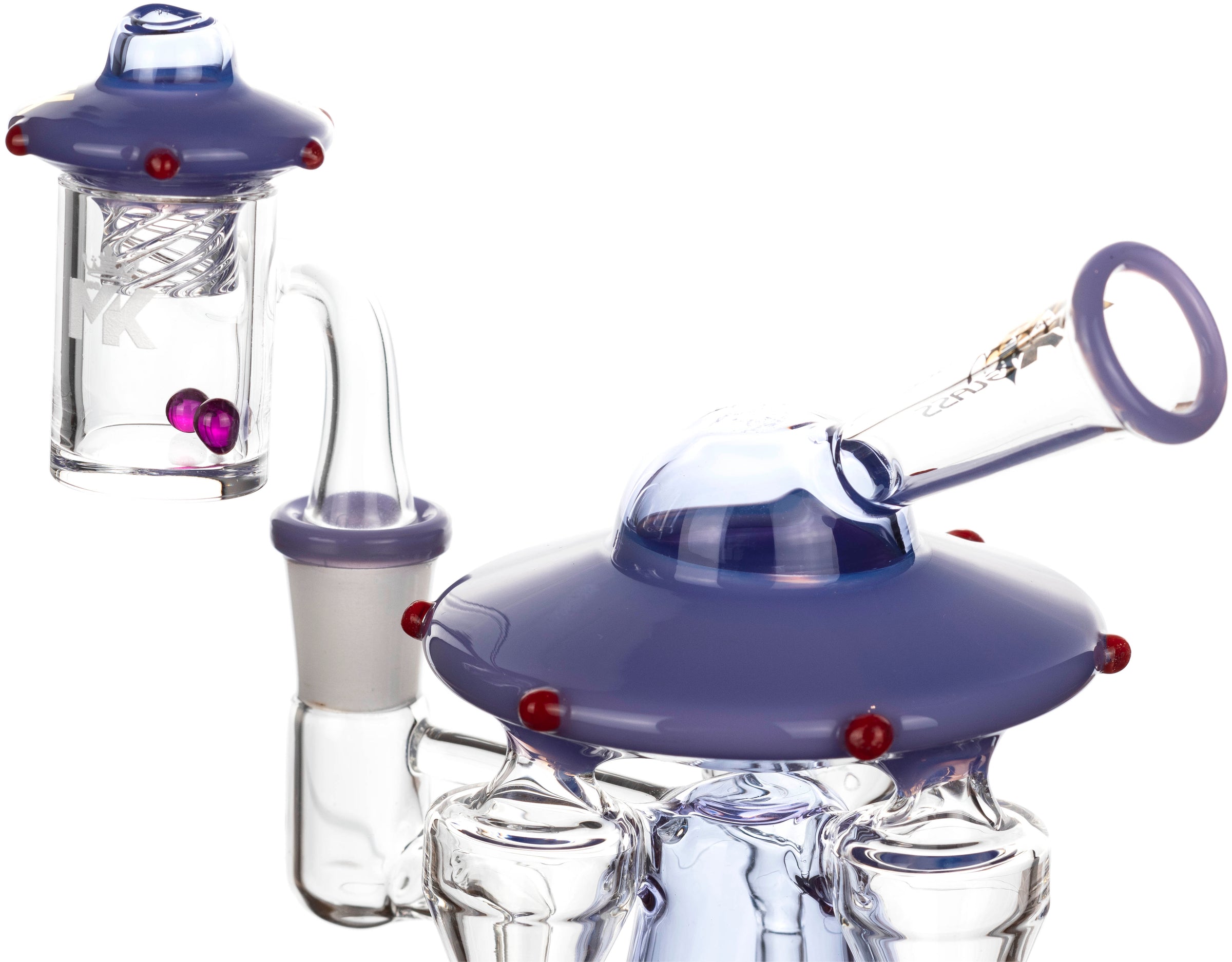 8" UFO Premium Dab Kit, by MK100 Glass (free banger included)