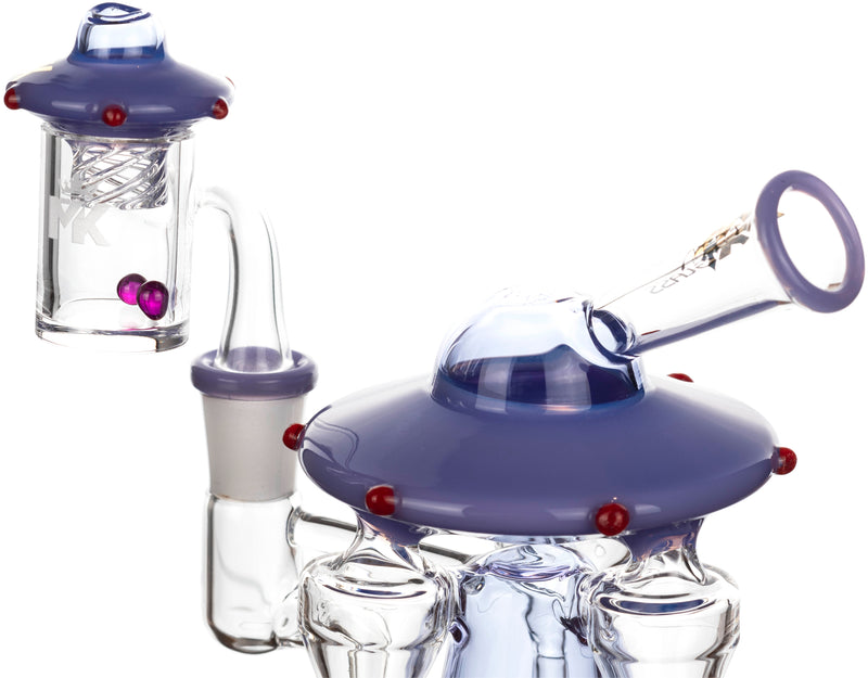8" UFO Premium Dab Kit, by MK100 Glass (free banger included)
