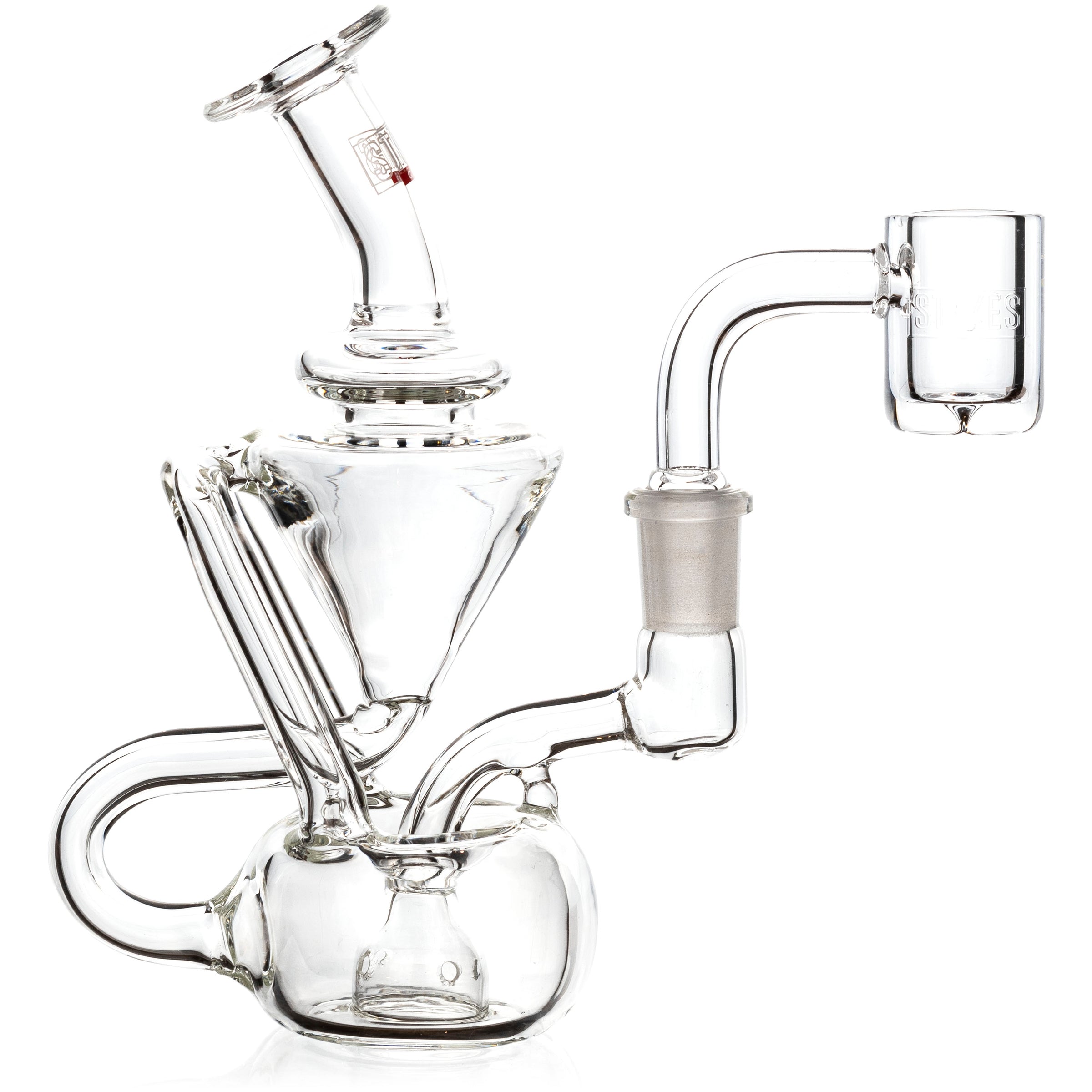 5" Vortex Dab Rig, by Stokes Glass (free banger included)
