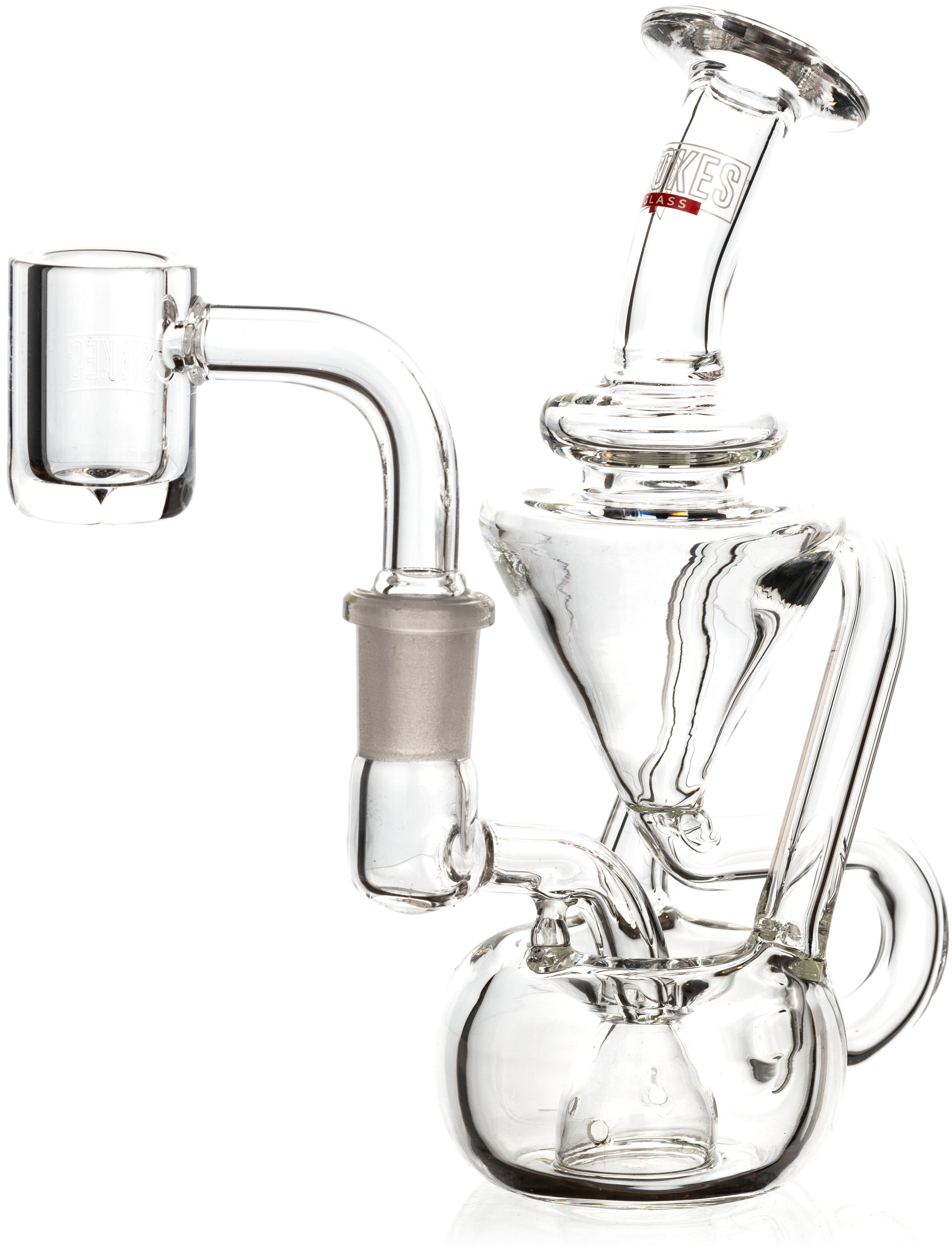 5" Vortex Dab Rig, by Stokes Glass (free banger included)