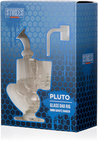 6" Pluto Dab Rig, by Stokes Glass (free banger included)