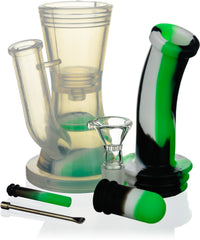 8" Silicone Rig w/ Translucent Hourglass - Bat Kountry