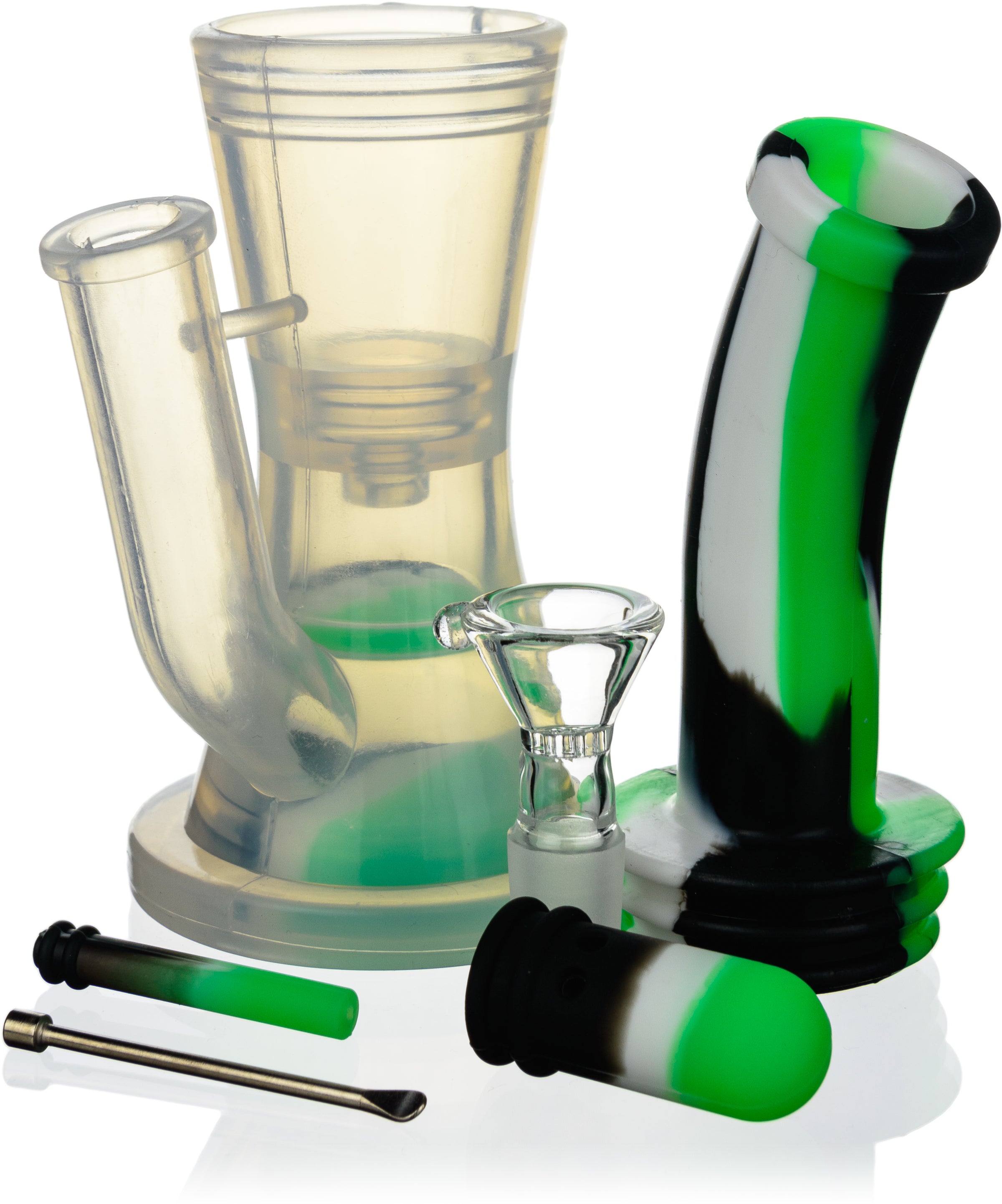 8" Silicone Rig w/ Translucent Hourglass - Bat Kountry