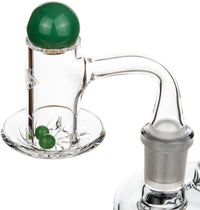 14mm 90 Degree Quartz Turp Slurper Set B By Diamond Glass - Bat Kountry