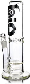 12" Straight Tube Bong w/ Honeycomb Perc, by Biohazard - Bat Kountry