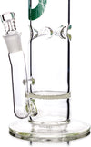 12" Straight Tube Bong w/ Honeycomb Perc, by Biohazard - Bat Kountry