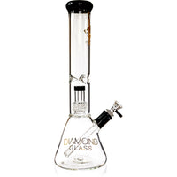 14" Beaker Bong w/ Matrix UFO Perc, by Diamond Glass - Bat Kountry