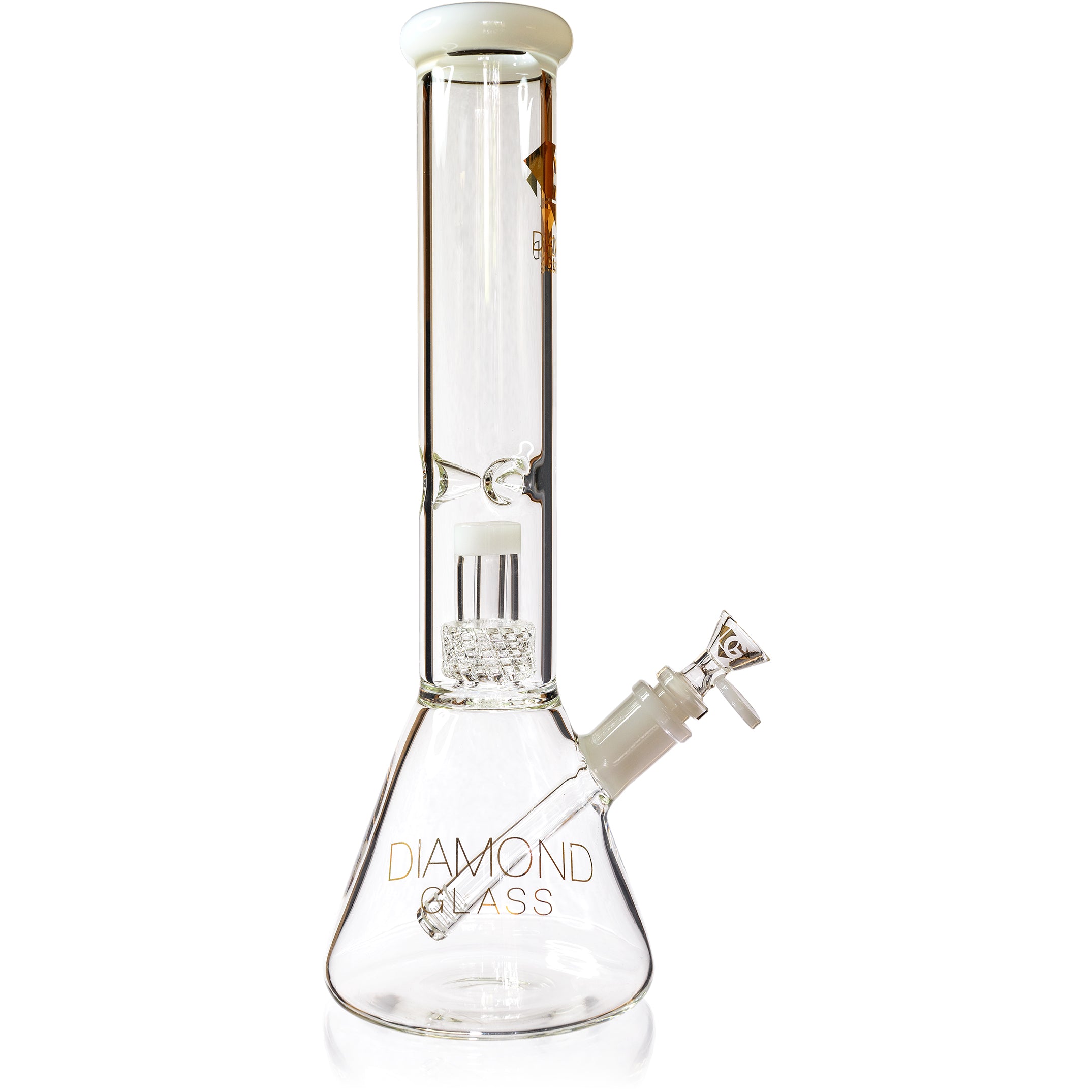 14" Beaker Bong w/ Matrix UFO Perc, by Diamond Glass - Bat Kountry