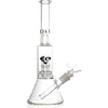 10" Skinny Neck Beaker Bong w/ showerhead UFO perc + splashguard, by Diamond Glass - BKRY Inc.