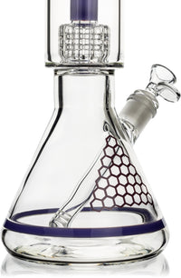 15" Matrix Showerhead Beaker Bong, by Diamond Glass - Bat Kountry